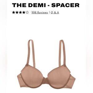 NWT CUUP - The Demi Spacer 38D - Taupe
